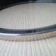 Glass and silver metal underside