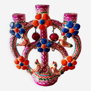 Mexican Tree of Life Candlestick