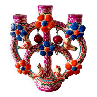 Mexican Tree of Life Candlestick