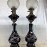 Duo de lampe à pétrole XIXe siècle