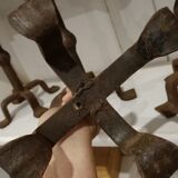 Set 4 steel candle holders