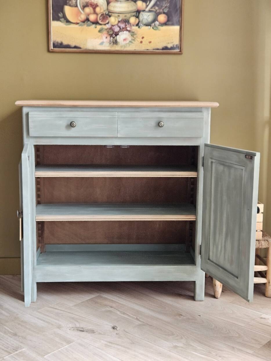 Renovated and distressed Parisian sideboard | Lucien