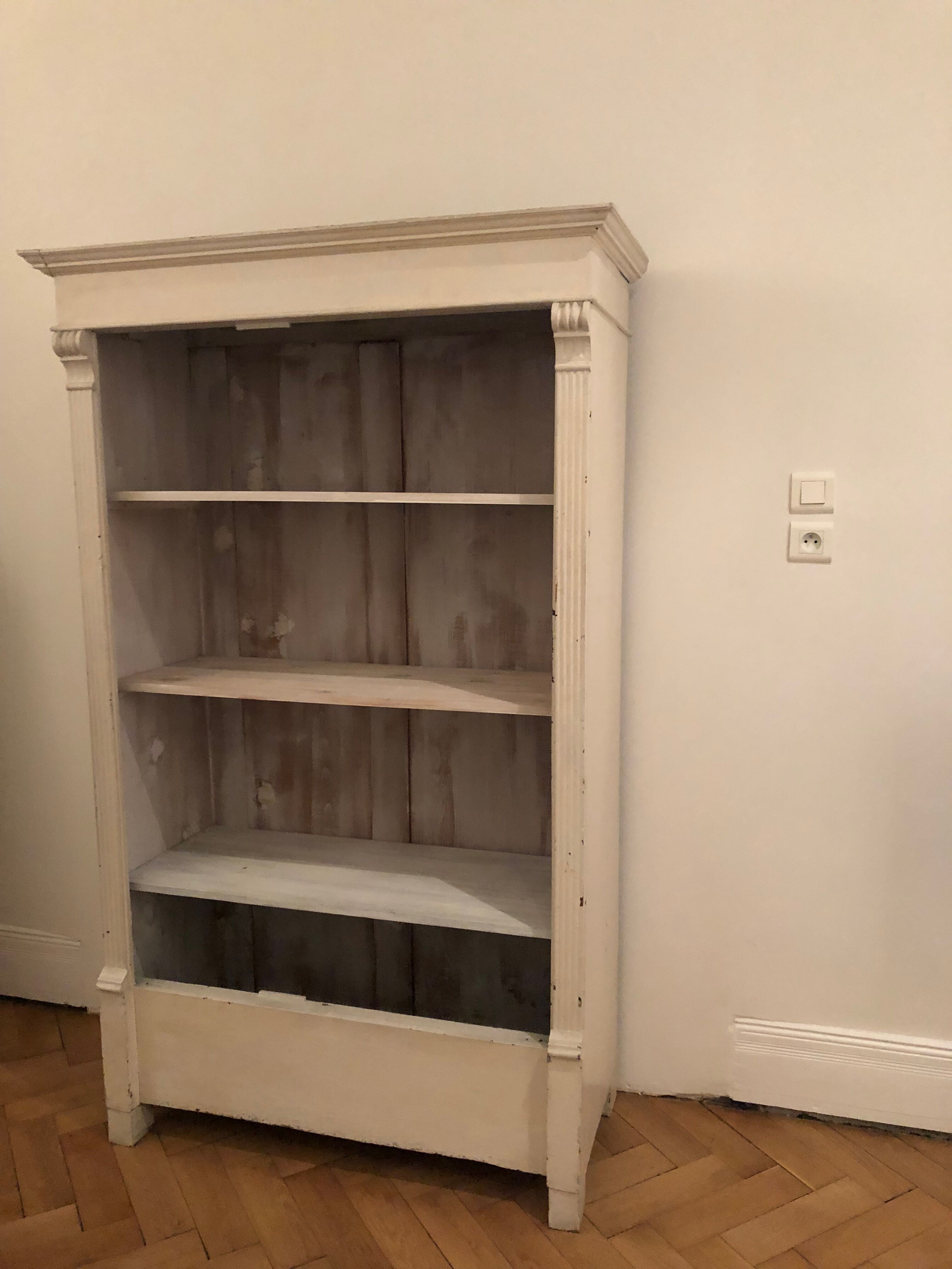 Old cabinet two doors white