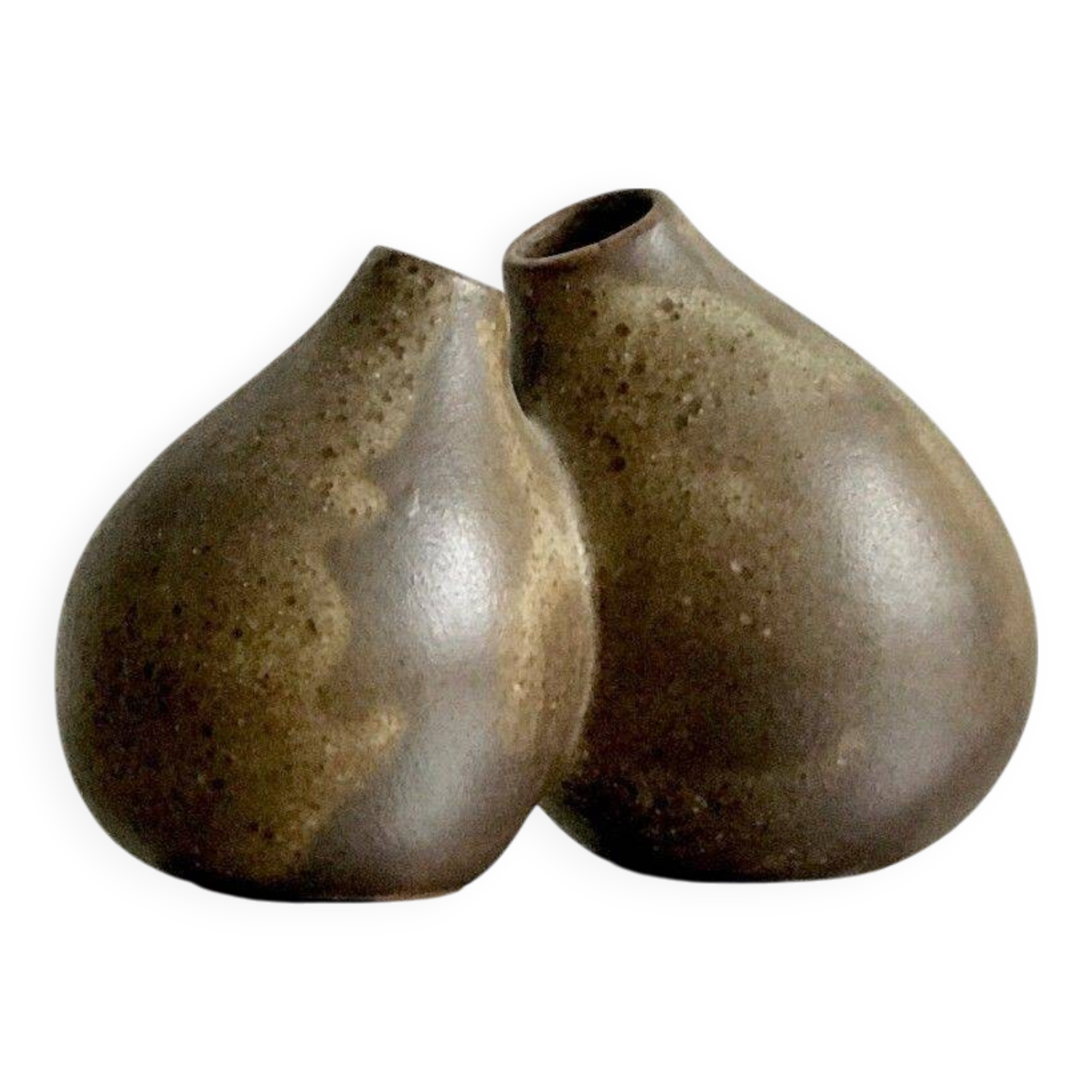 Double stoneware soliflore vase jacqueline and tim orr 1960