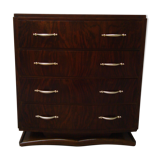 Art Deco curved chest of drawers