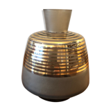 70's smoked glass vase