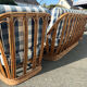 Vintage rattan lounge – sofa and two armchairs – 1960s/70s