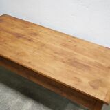 Vintage wooden farmhouse dining table