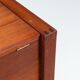 Scandinavian modern storage cabinet in teak with sled base Denmark 1960