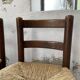 6 straw and oak chairs, mountain furniture