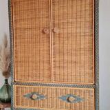 Rattan wardrobe