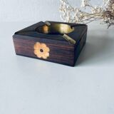 Cendrier en bois en laiton