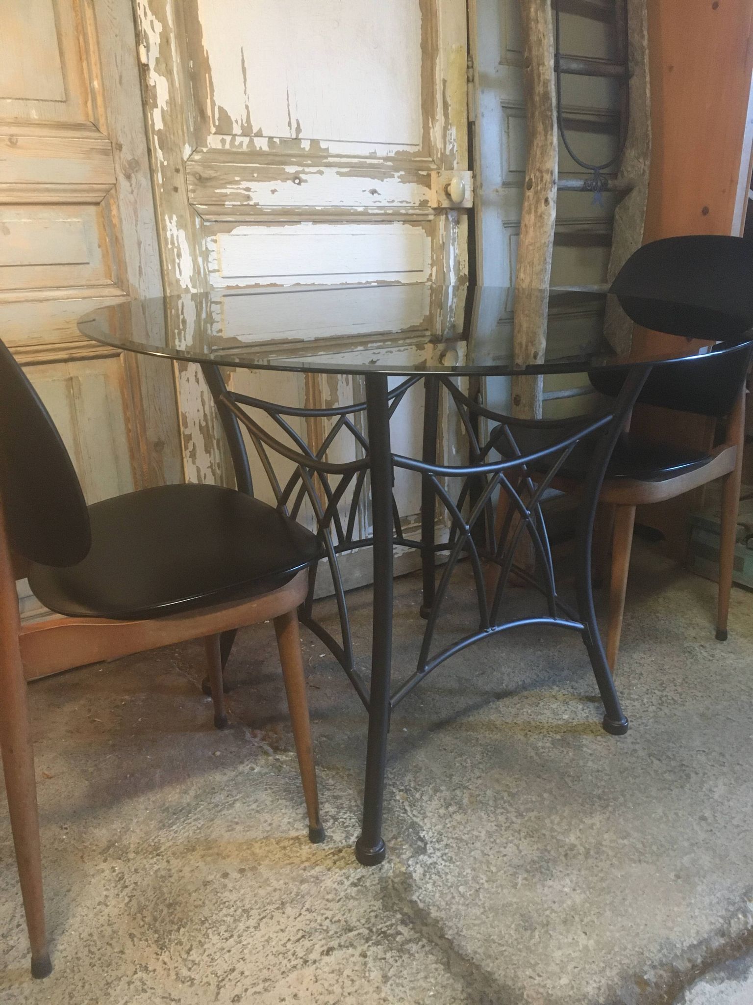 Paire de chaises Pegase par Baumann 1960