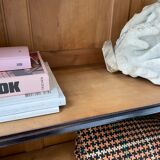 Napoleon 3 walnut window glass cabinet