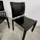 Lot 4 old vintage design chairs Dieticker Bruno Rey black wood year 70