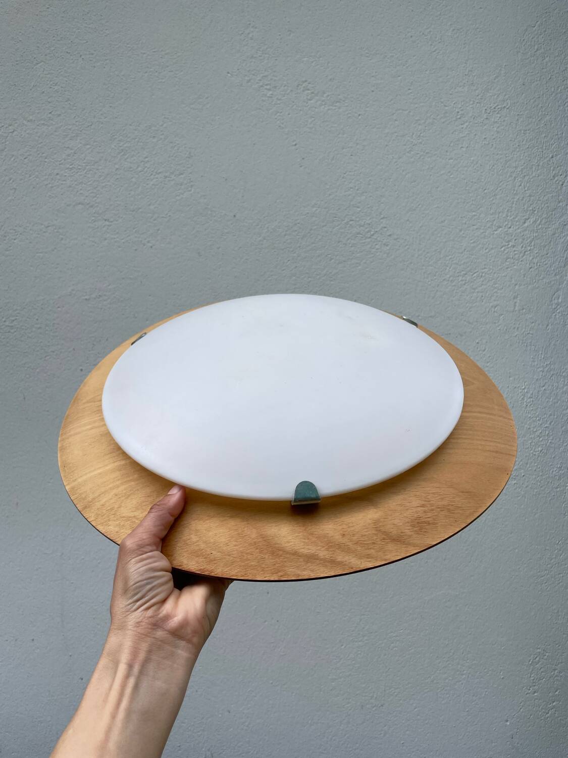 Vintage IKEA wooden ceiling light