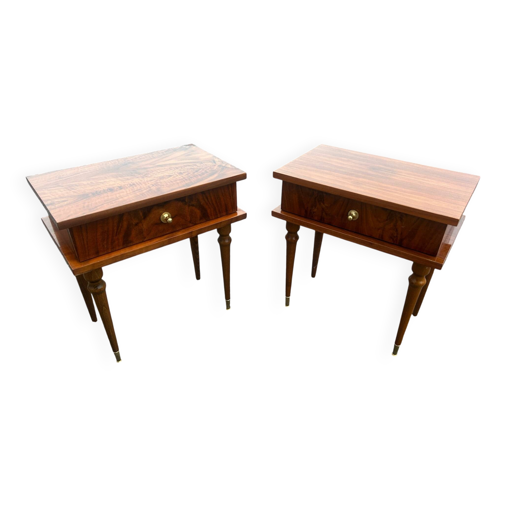 Paire de tables de chevets 1950