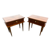 Paire de tables de chevets 1950