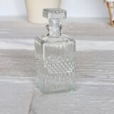 Vintage pressed glass whisky decanter