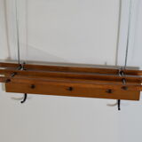 Scandinavian wall coat rack teak 1960