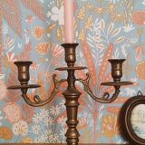 Antique chandelier in gilded brass