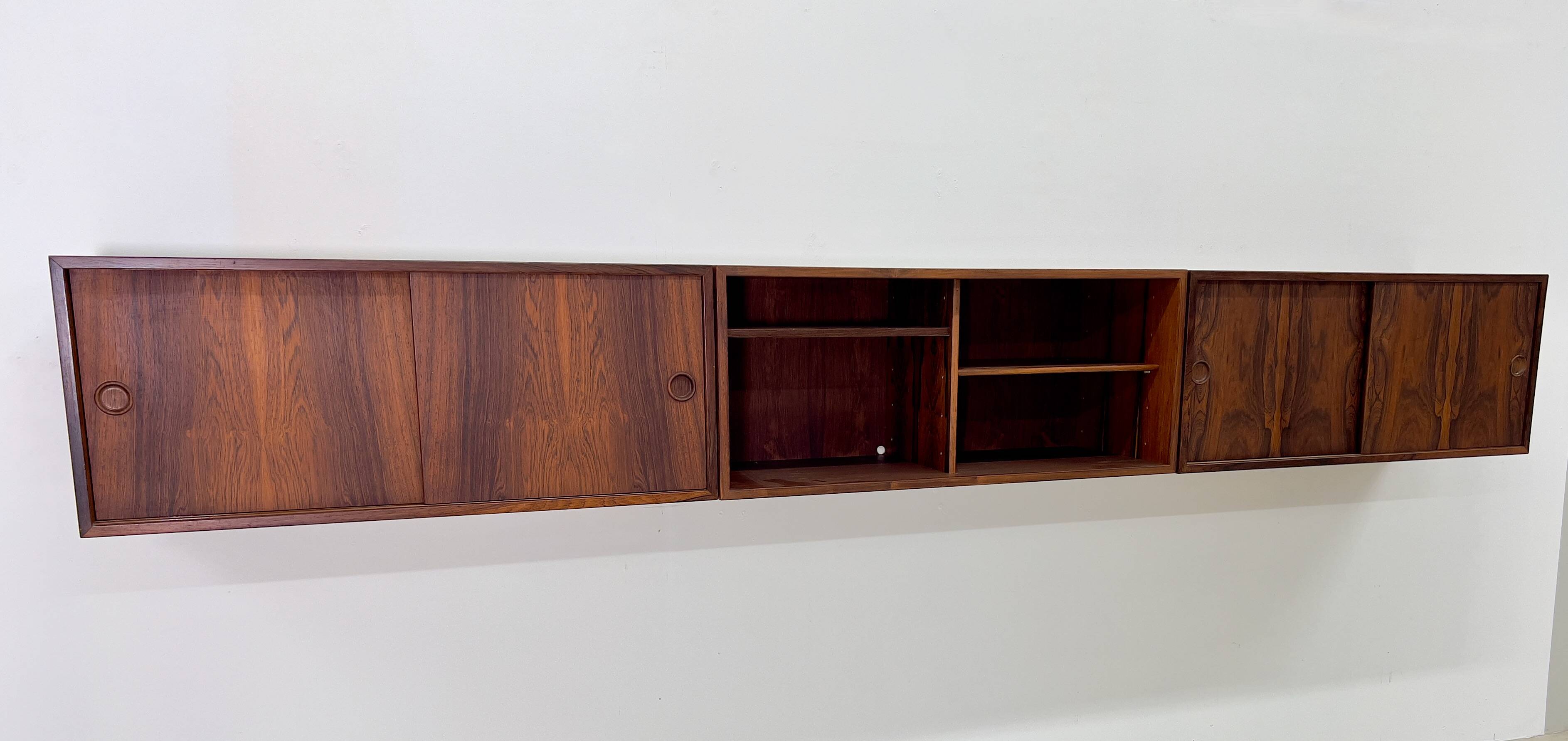 Danish Kai Kristiansen Rosewood Wall Units By Feldballes, 1960s.
