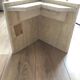 Travertine coffee table