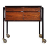 Table de couture scandinave moderne en palissandre, Danemark, 1960s