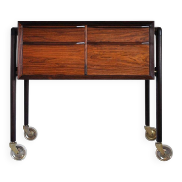 Table de couture scandinave moderne en palissandre, Danemark, 1960s