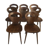 Suite of 8 Chairs Baumann model "ant"