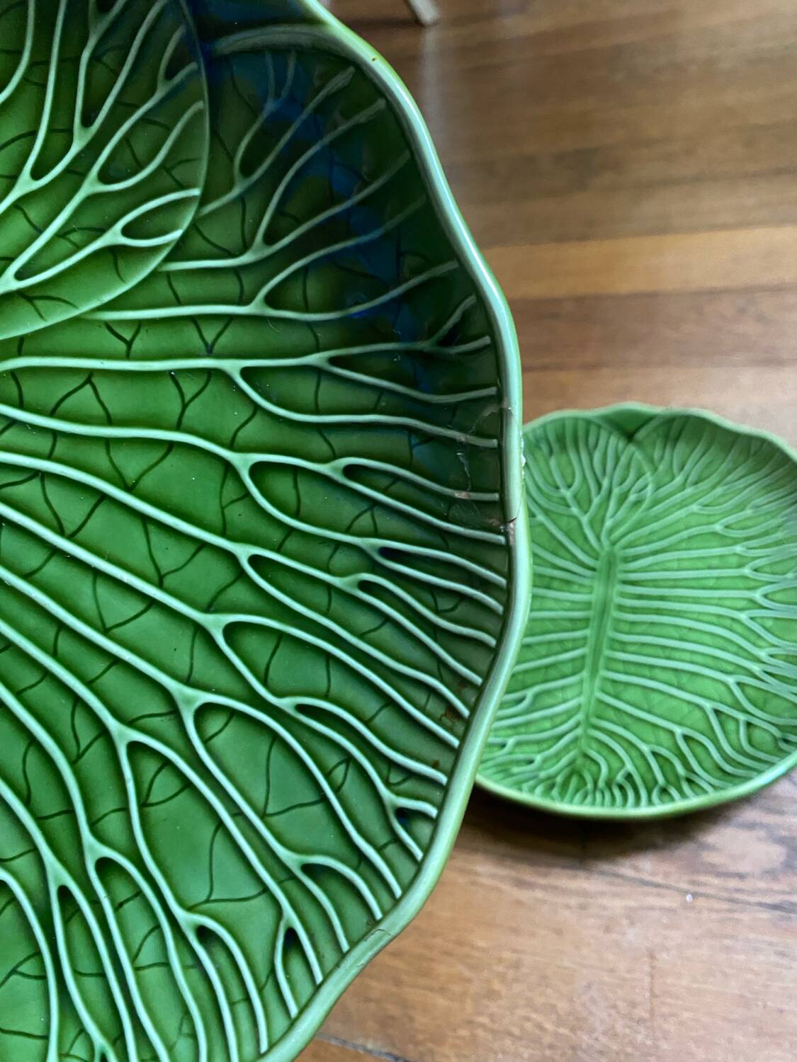 Vintage Gien cabbage plates