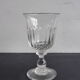 8 verres à pied anciens en verre soufflé