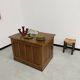 Oak and veneer counter or desk