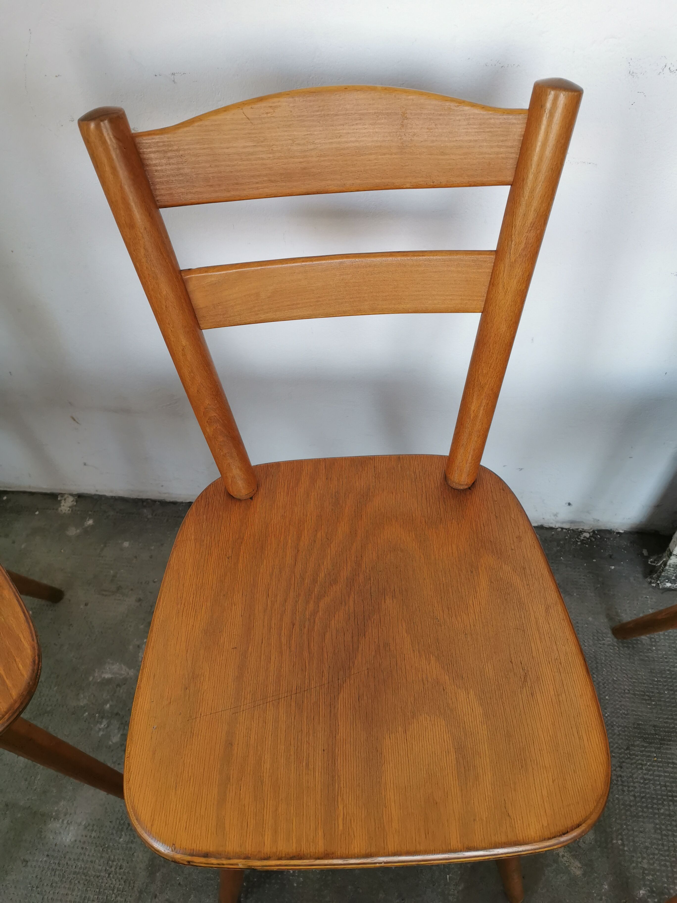 Set of 6 vintage chairs 1960 bistro