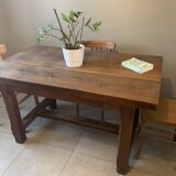 Vintage solid wood farmhouse table.