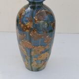 Vase Emile Simonod Savoie fish decorations