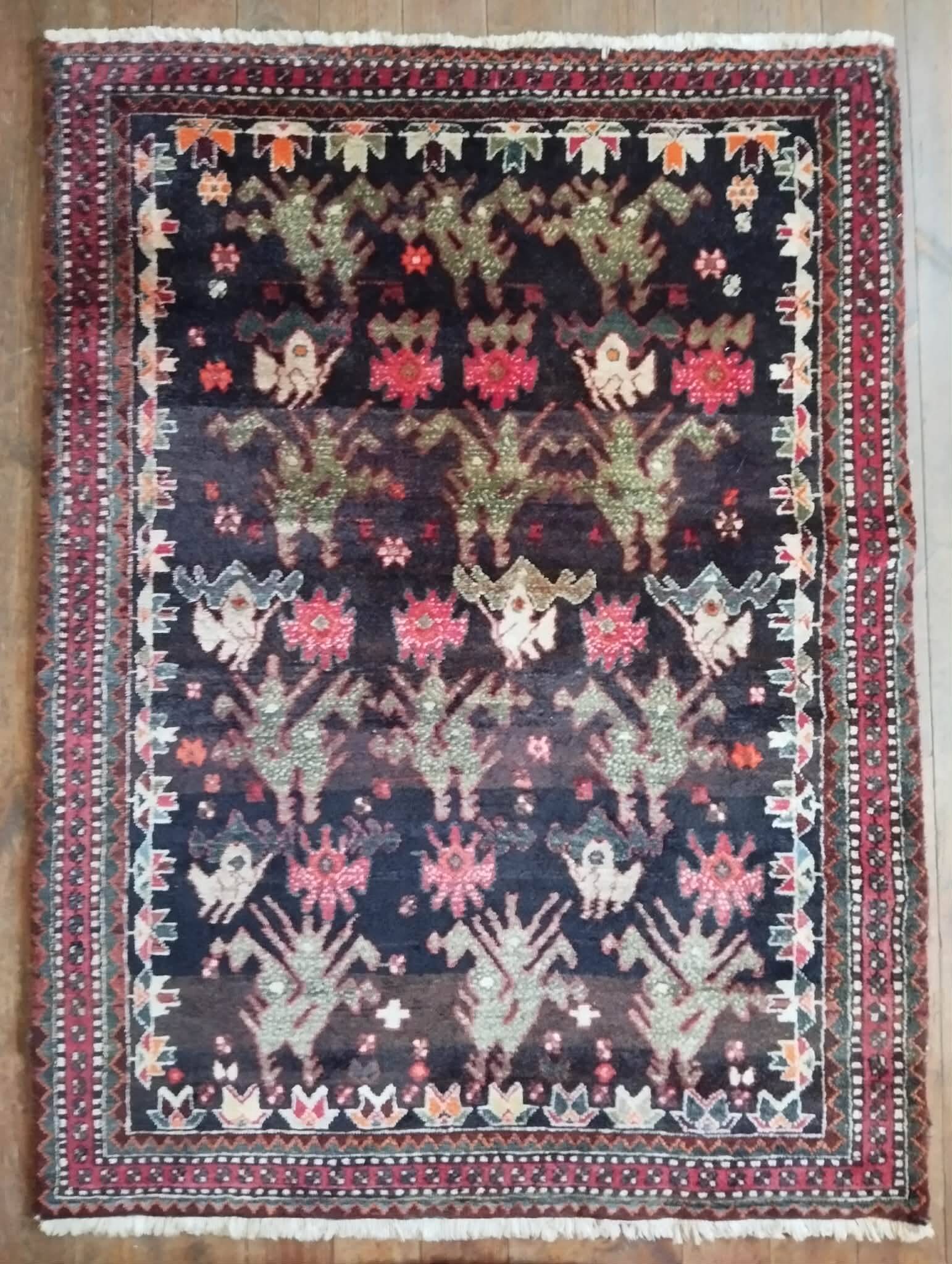 Handmade Persian Chahsavan rug 158x117cm