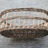 Antique oval wicker basket