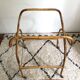 Vintage rattan cradle
