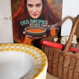 Deep plate in Sarreguemines earthenware