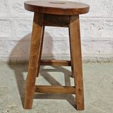 Burmese teak workshop stool