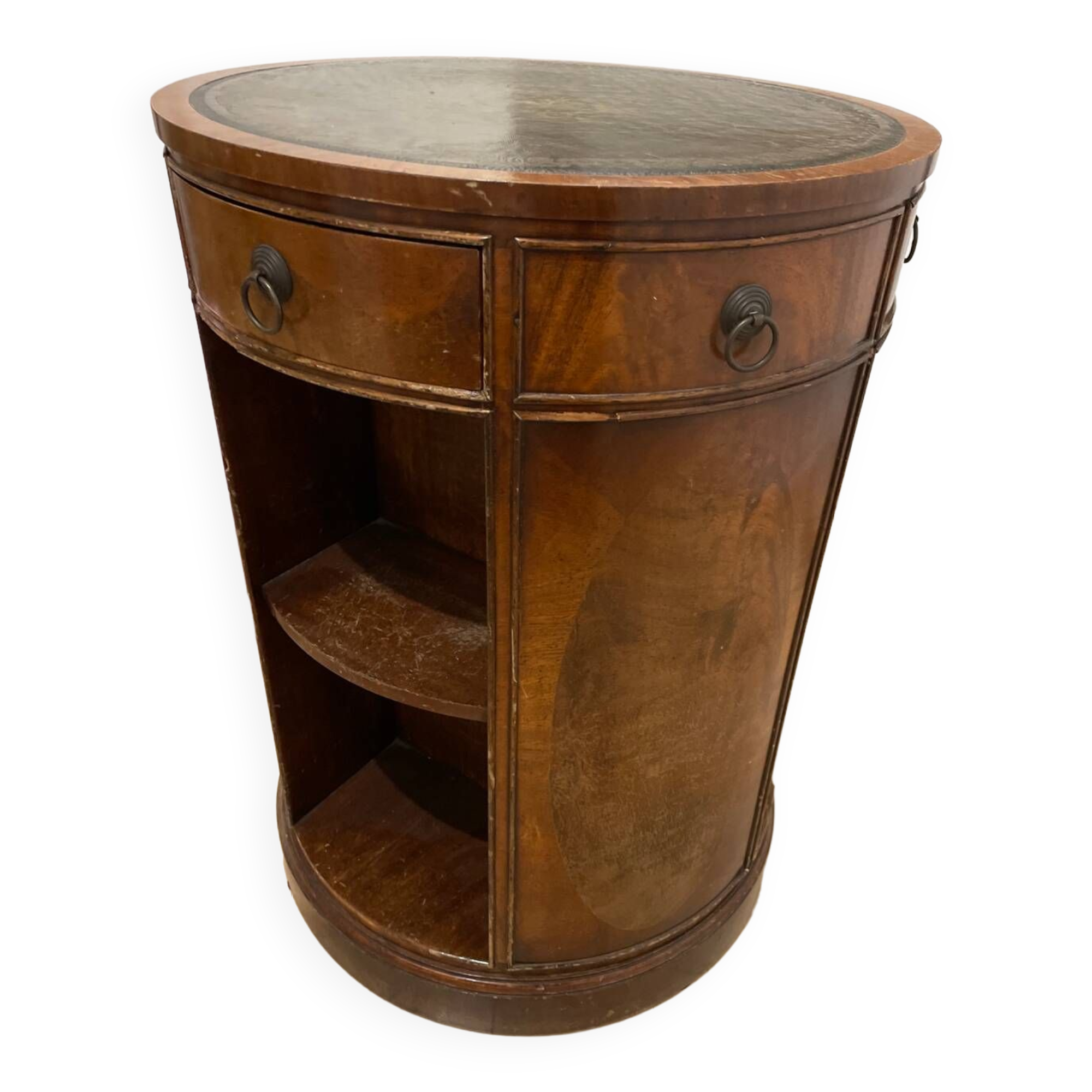 Swivel English bookcase