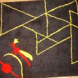 Tapis Contemporain ORA Hooked en Laine (73cm x 144cm), Édition Unique, Made