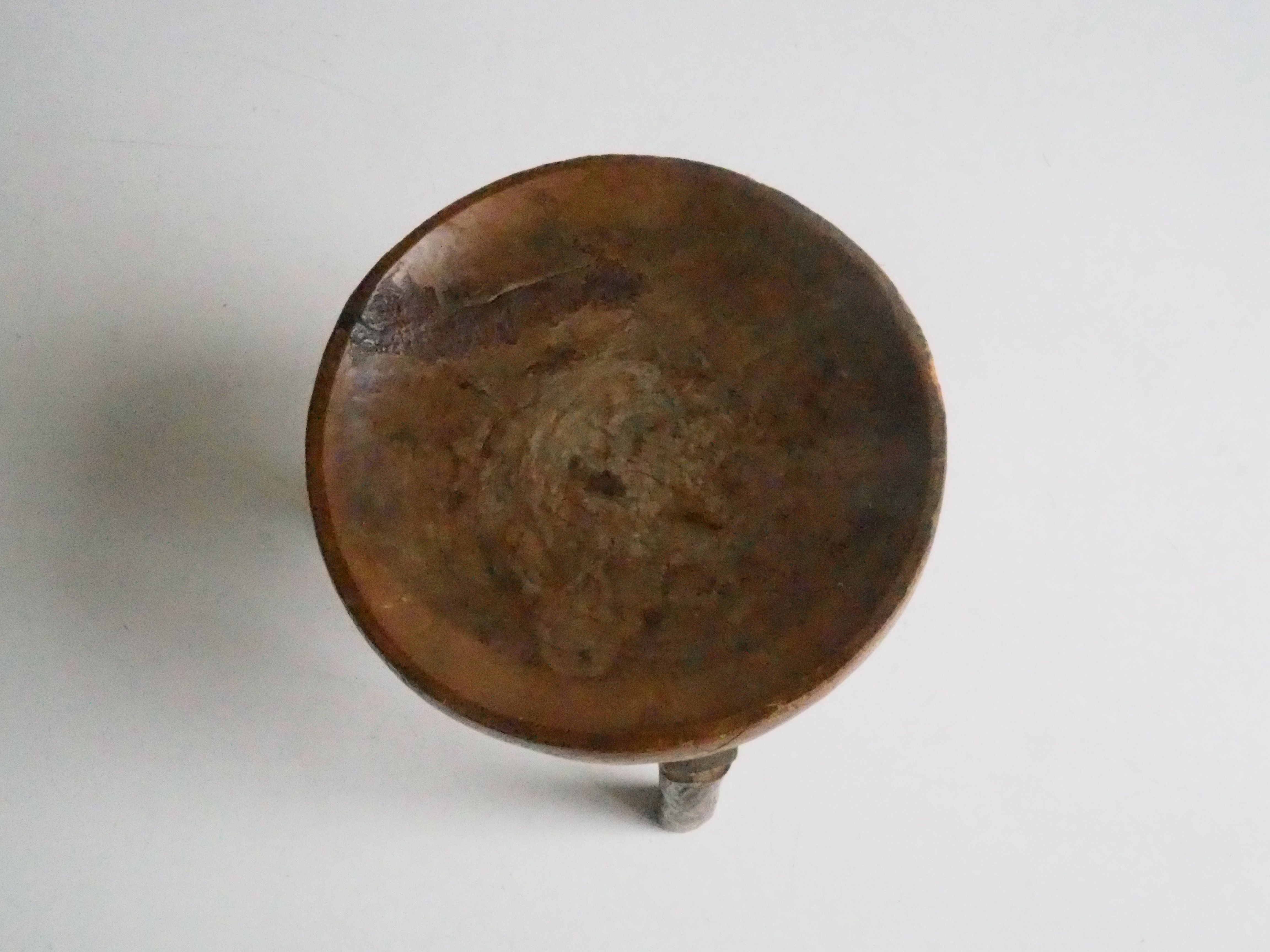 Wa-Hehe tribal carved tripod stool, Tanzania 1950s