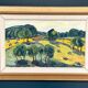 Original Mid Century Swedish Oil On Panel – Trees By Kerstin Flyckt