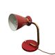 Vintage diabolo desk lamp, red and brass – 1950s/60s