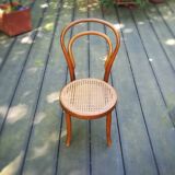 JJ Kohn, caned bistro chair for children, circa 1900