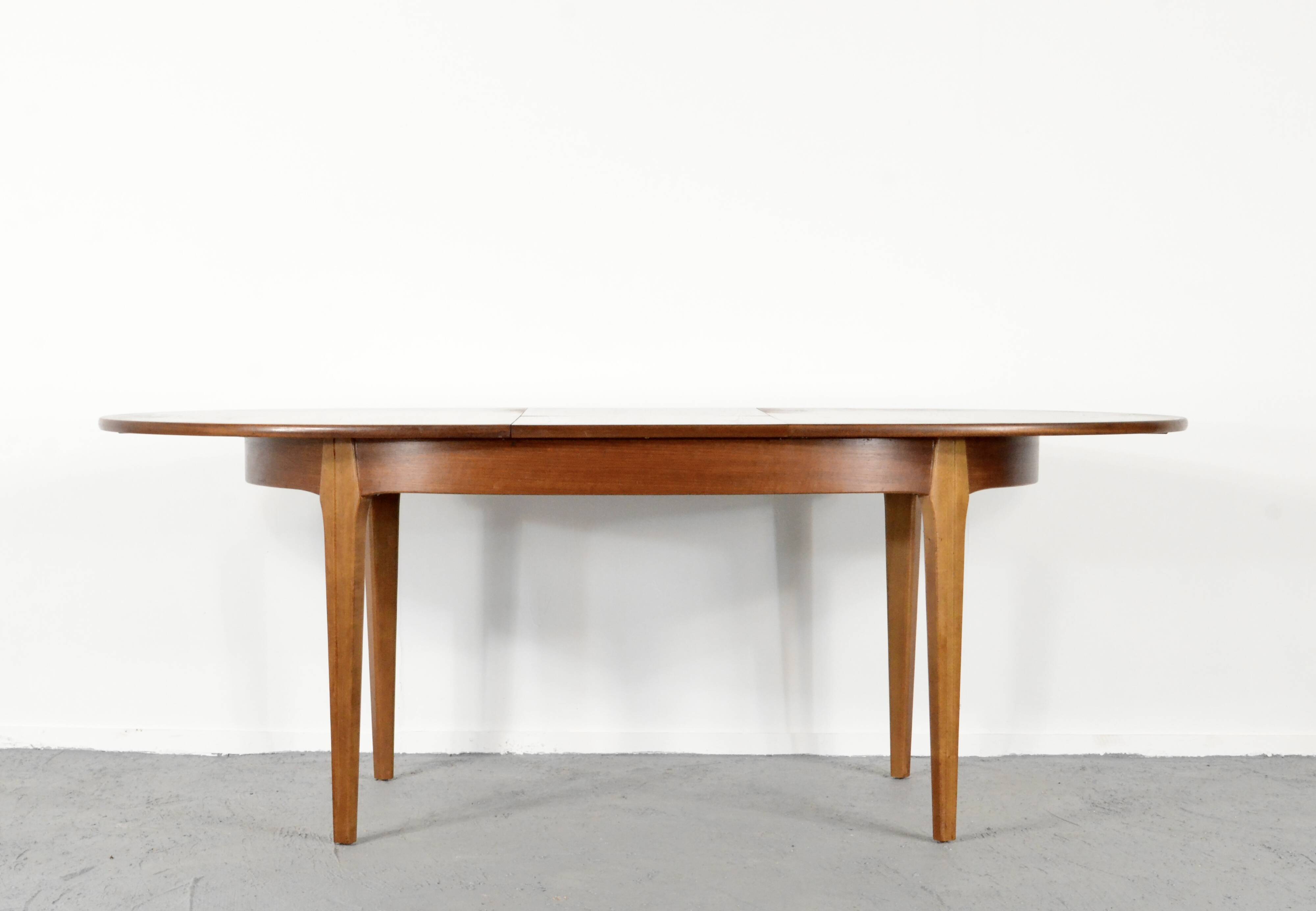 Midcentury Oblong Teak Extending Table. Vintage Modern / Danish / Retro Style .