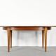 Midcentury Oblong Teak Extending Table. Vintage Modern / Danish / Retro Style .