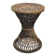 Vintage rattan diabolo stool
